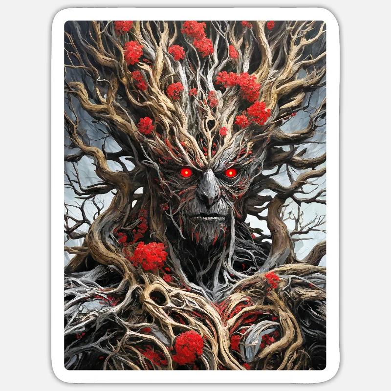 Spooky Plants 1.5 - Sticker size S (10 x 10 cm) - white matte