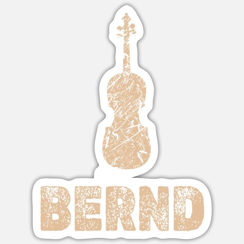 Viola Bernd - Sticker size S (10 x 10 cm) - white matte