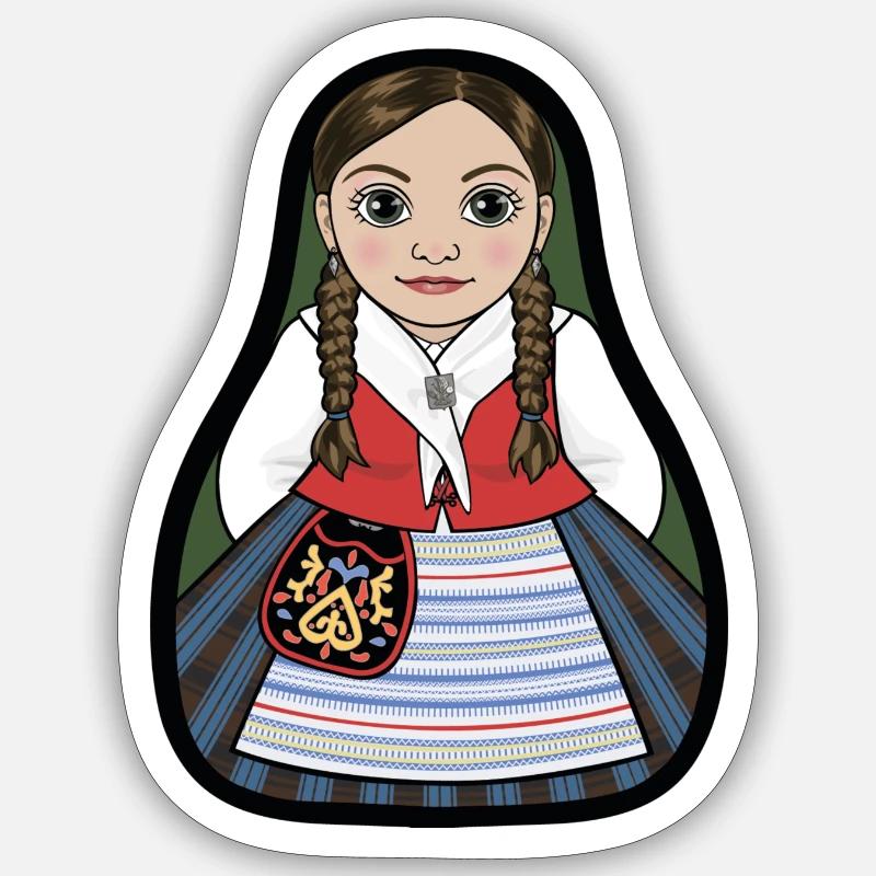 Stora Kopparberg - Sticker size S (10 x 10 cm) - white matte