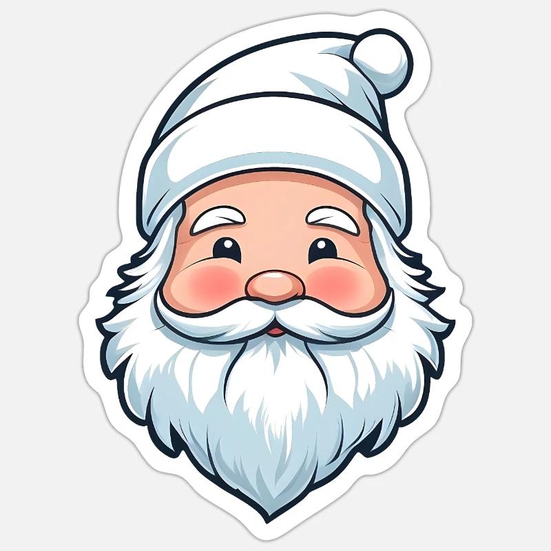 White Christmas Magic - Sticker size S (10 x 10 cm) - white matte