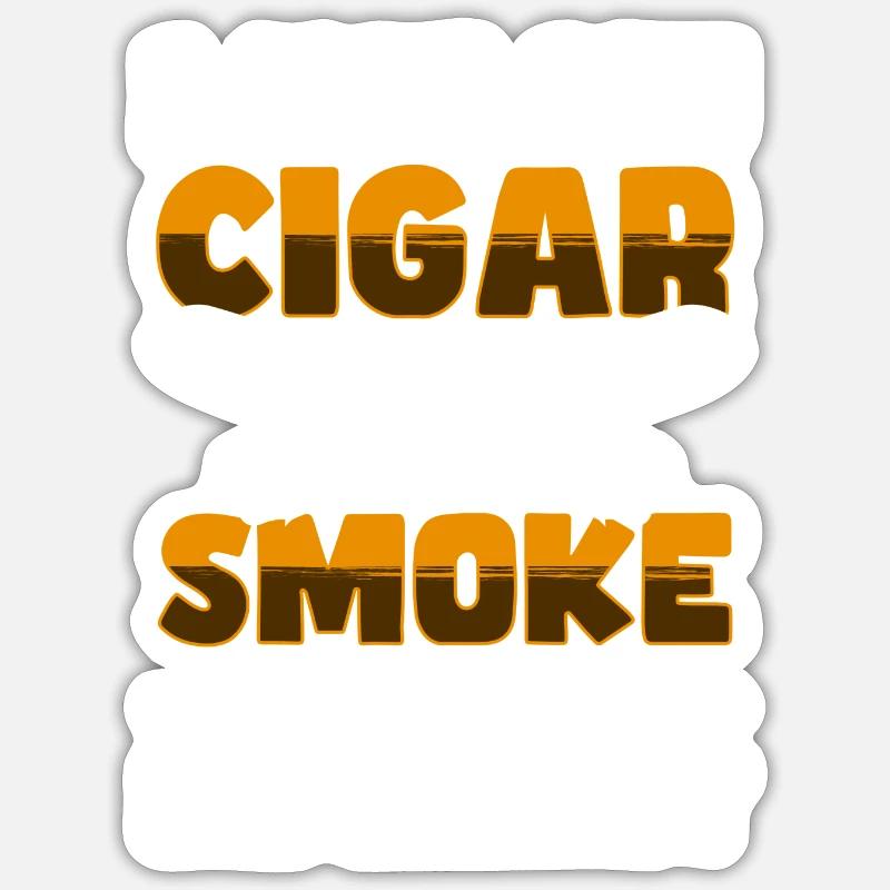 Fumer Butt Cool - Sticker taille S (10 x 10 cm) - blanc mat