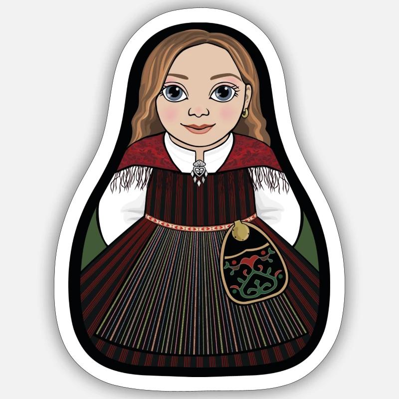 Harmångerstinta - Sticker taille S (10 x 10 cm) - blanc mat