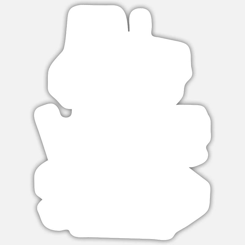 Widerstand Bauern Proteste Bauernprotest Trecker - Sticker Größe S (10 x 10 cm) - Mattweiß