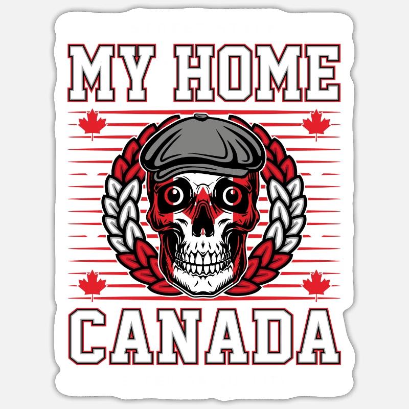 My Home Canada - Sticker size S (10 x 10 cm) - white matte