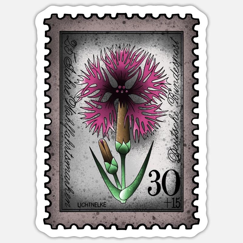 Stamp Light Carnation Sticker size S (10 x 10 cm)