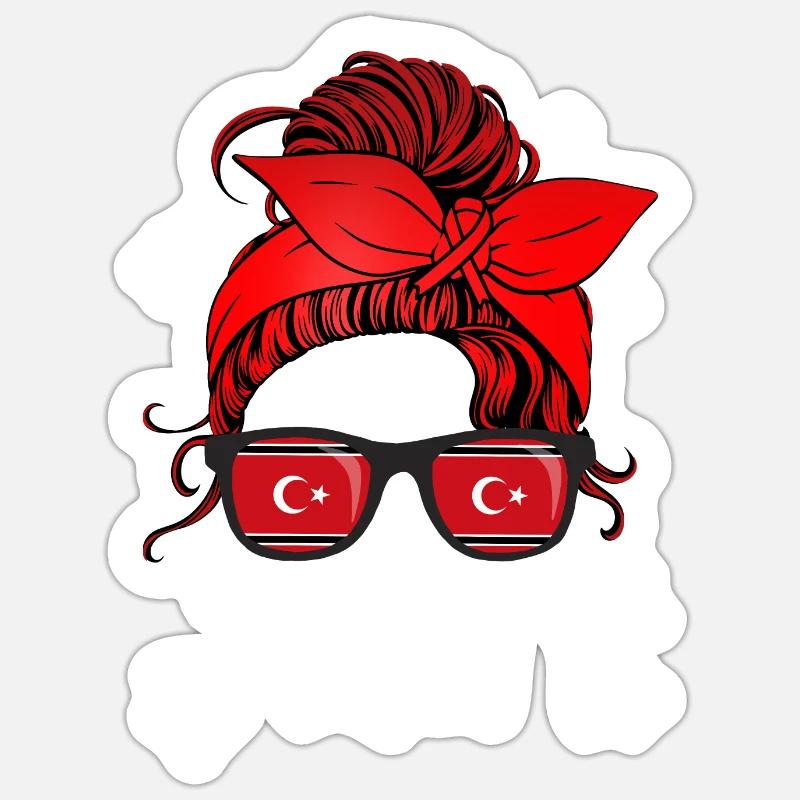 Aceh - Sticker taille S (10 x 10 cm) - blanc mat