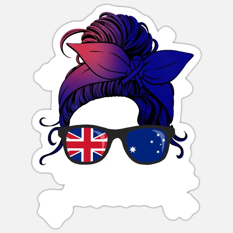 Australia - Sticker size S (10 x 10 cm) - white matte