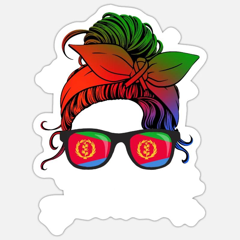 Eritrea - Sticker size S (10 x 10 cm) - white matte