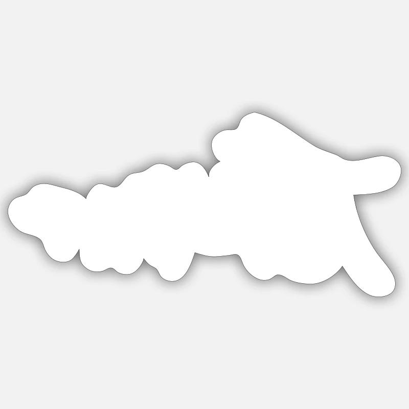Rivalist - Sticker Größe S (10 x 10 cm) - Mattweiß