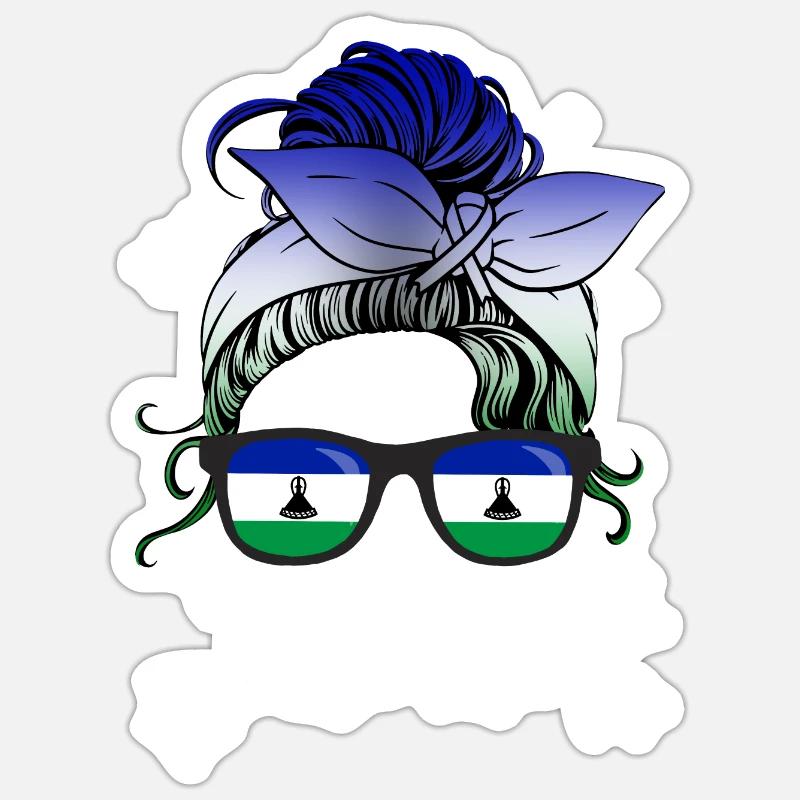 Lesotho Sticker size S (10 x 10 cm)