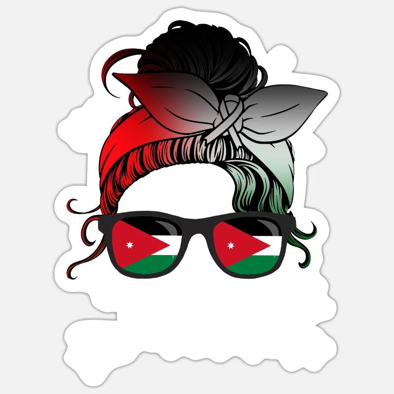 Jordan - Sticker size S (10 x 10 cm) - white matte