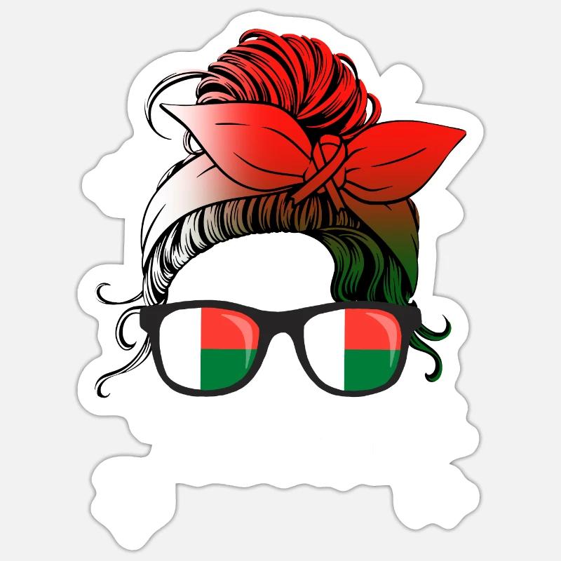 Macédoine - Sticker taille S (10 x 10 cm) - blanc mat