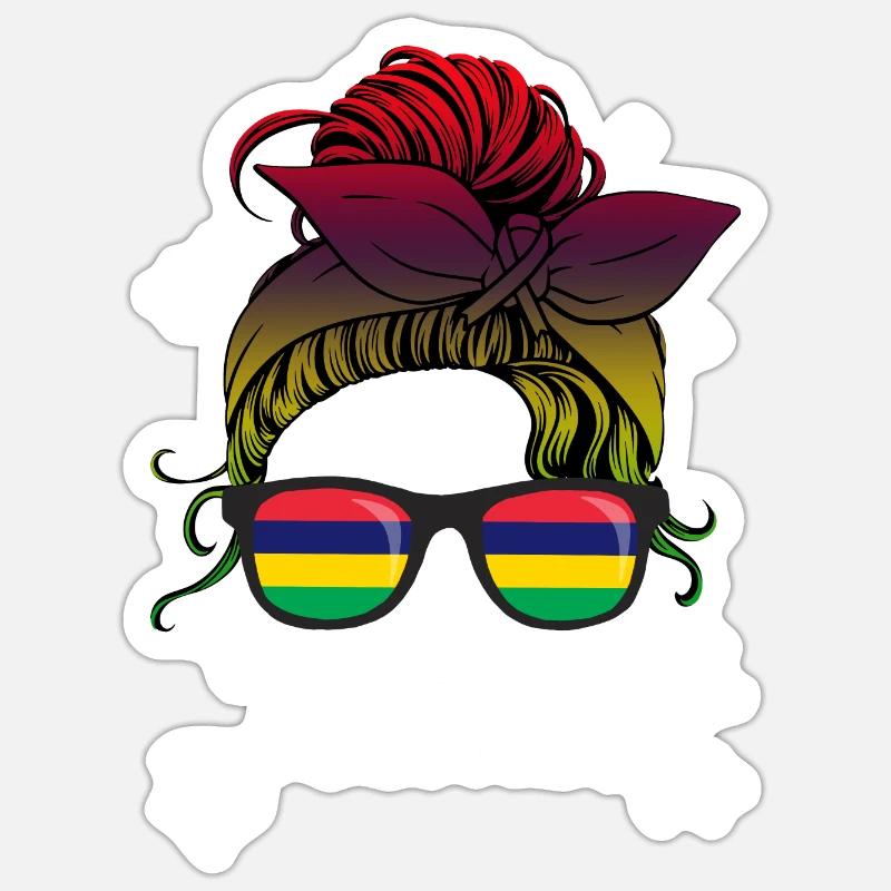 Mauritius Sticker size S (10 x 10 cm)