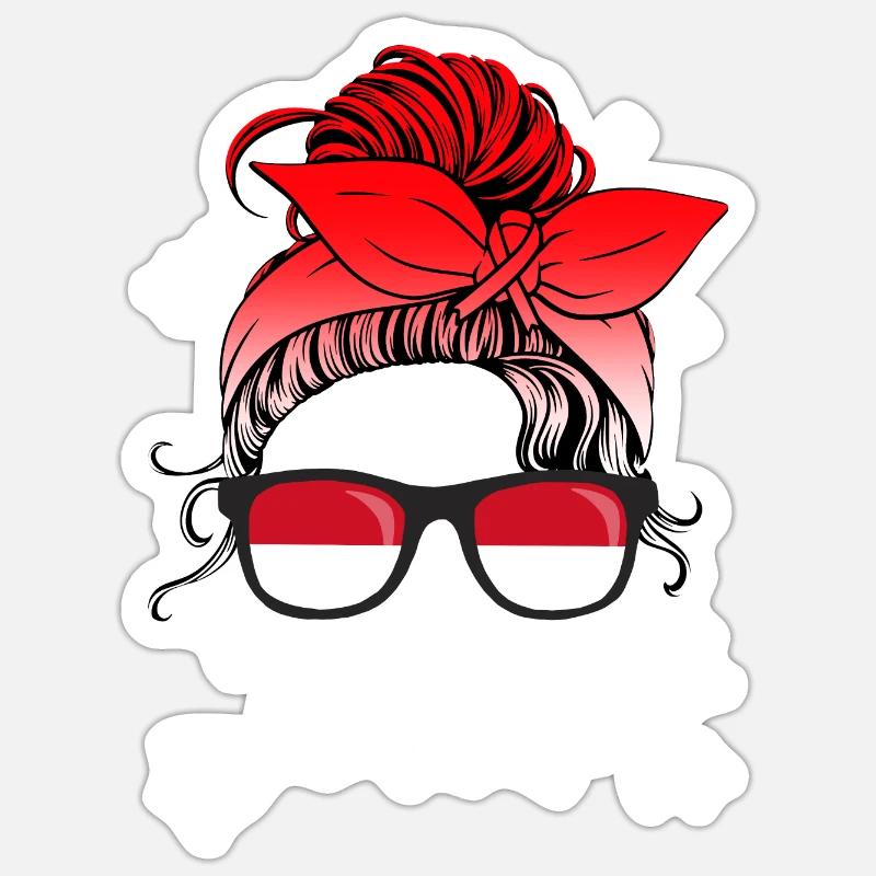 Monaco - Sticker Größe S (10 x 10 cm) - Mattweiß