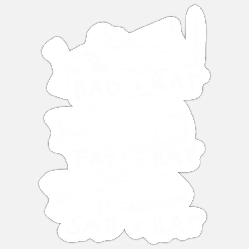 Rats - Sticker Größe S (10 x 10 cm) - Mattweiß