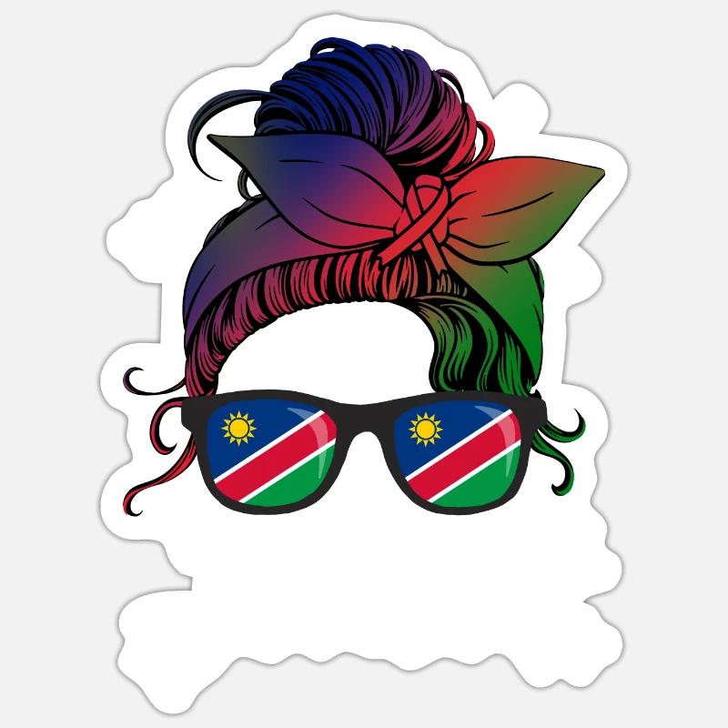 Namibia - Sticker Größe S (10 x 10 cm) - Mattweiß