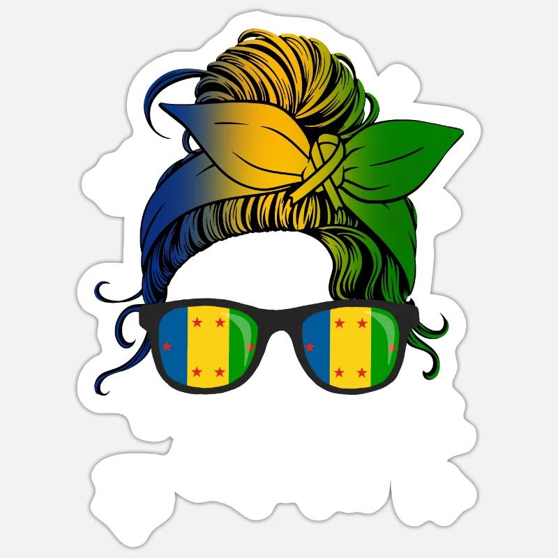 Ogoni - Sticker size S (10 x 10 cm) - white matte