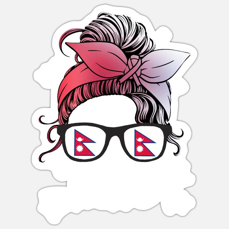 Nepal Sticker size S (10 x 10 cm)