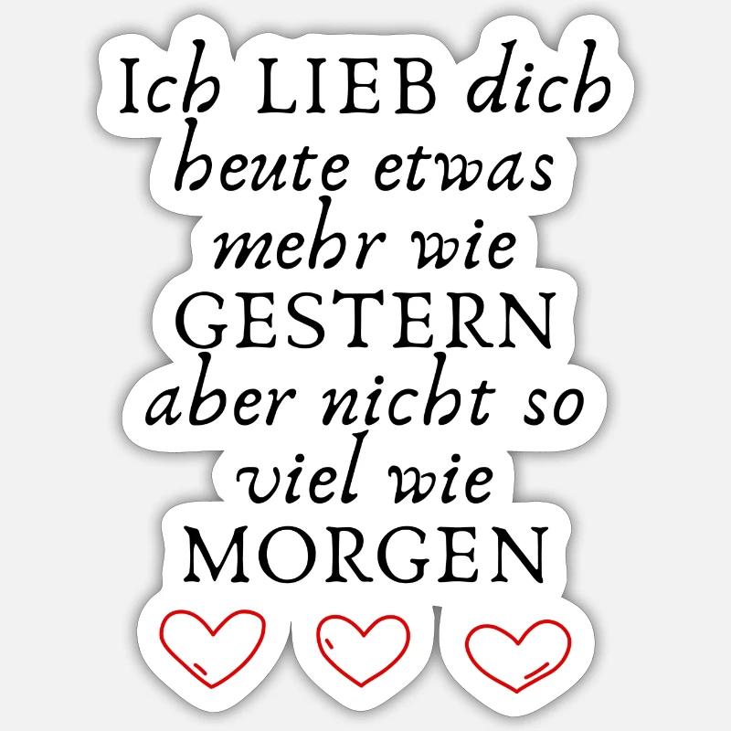Declaration - Sticker size S (10 x 10 cm) - white matte