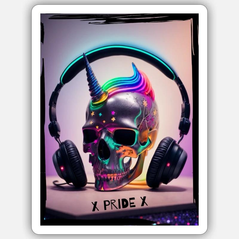 pride - Sticker Größe S (10 x 10 cm) - Mattweiß