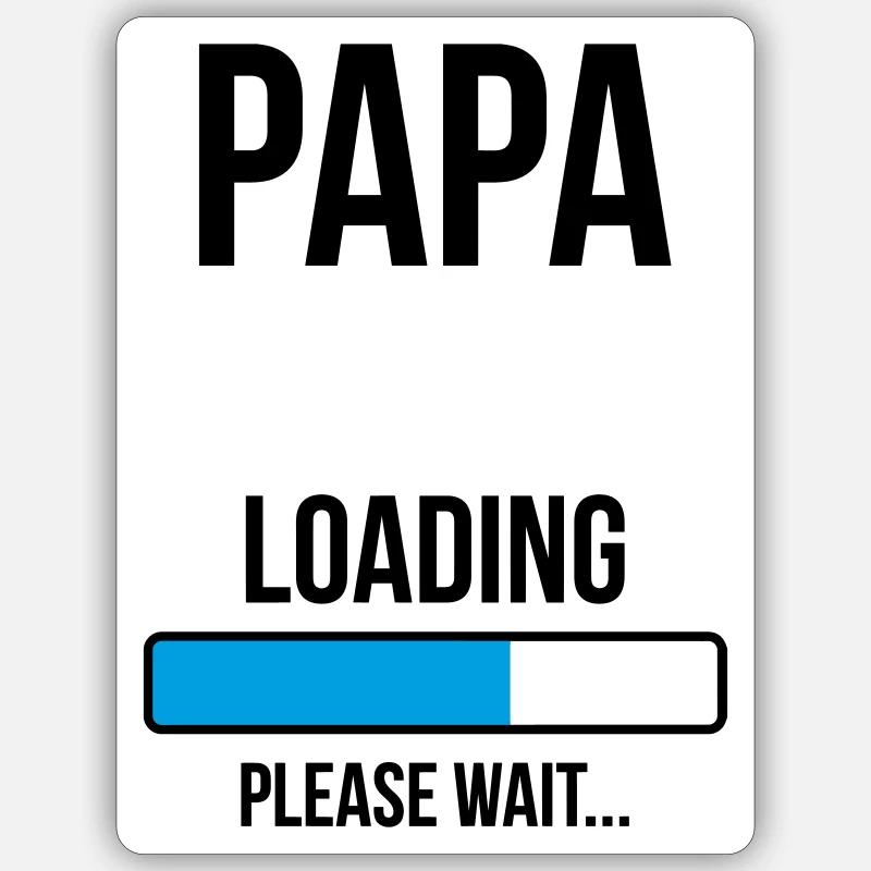 Future-to-be Dad - to be personalised - Sticker size S (10 x 10 cm) - white matte