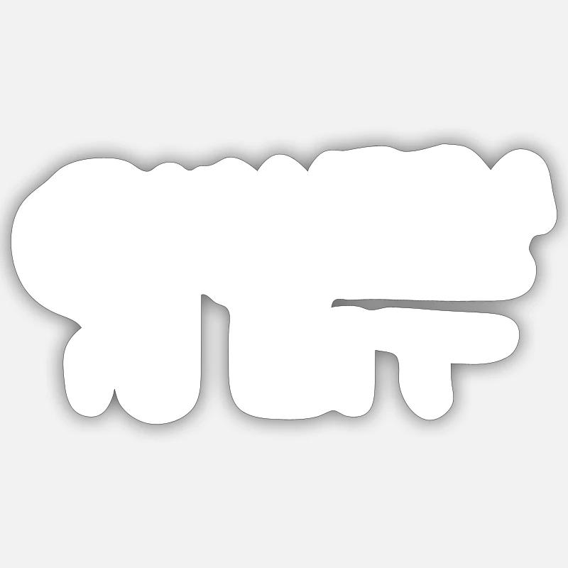Geschenkidee für humorvollen Quantenphysiker - Sticker Größe S (10 x 10 cm) - Mattweiß