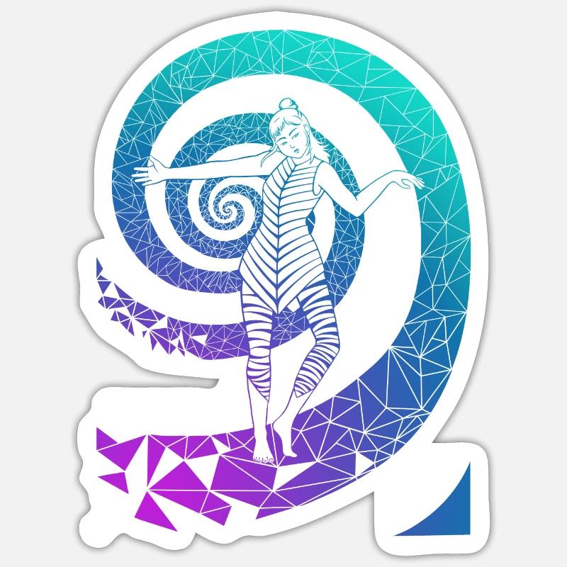 Dancer - Sticker size S (10 x 10 cm) - white matte