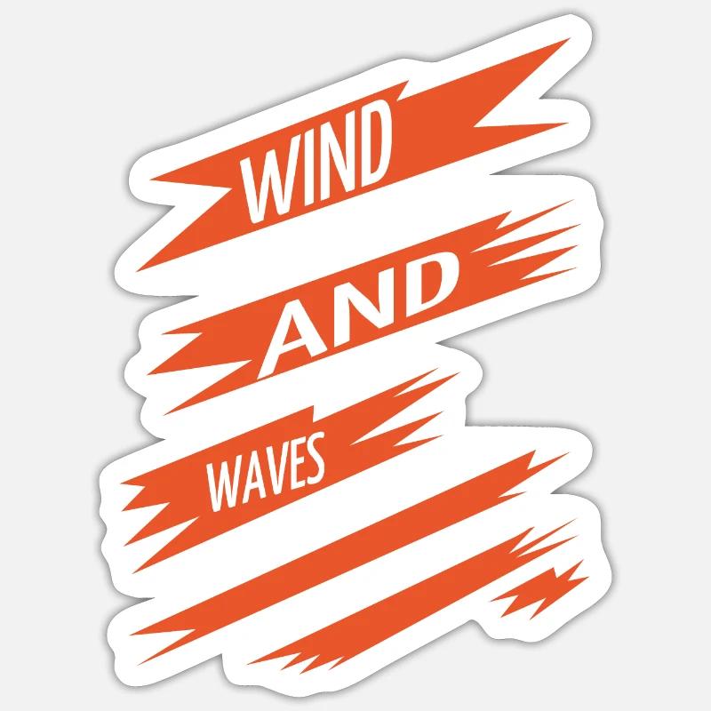 Statement Gift Idea Windsurfing Techniques - Sticker size S (10 x 10 cm) - white matte
