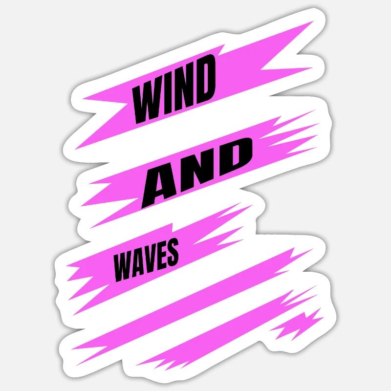 quote windsurfing competitions self-expression - Sticker Größe S (10 x 10 cm) - Mattweiß