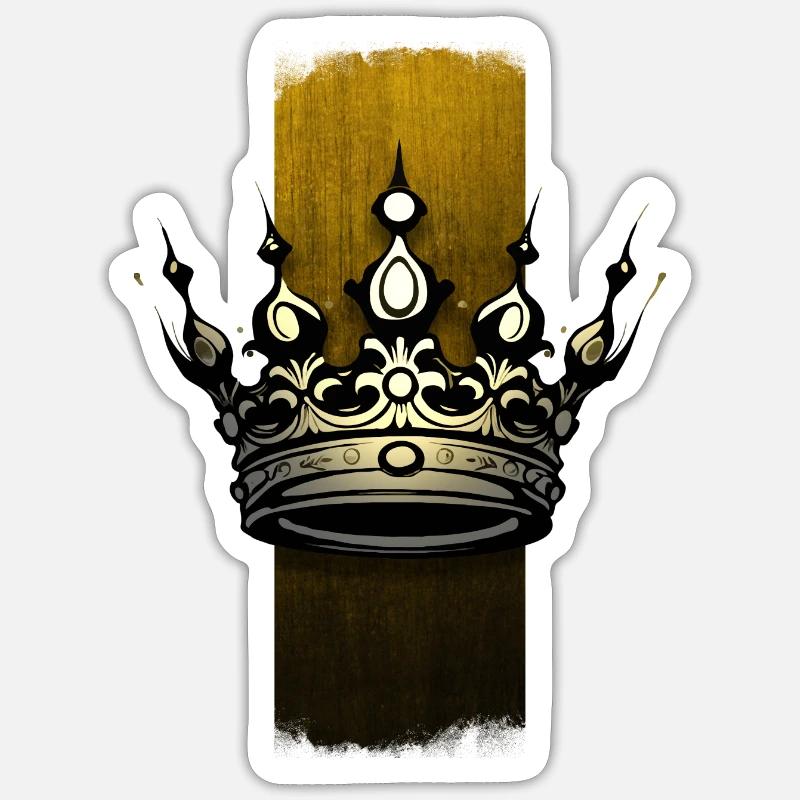 Royal Elegance: Crown Design Sticker size S (10 x 10 cm)