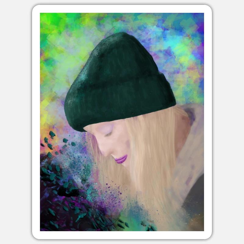 TRAUMMÄDCHEN - Sticker Größe S (10 x 10 cm) - Mattweiß