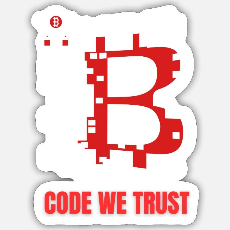 Bitcoin Crypto Geschenk Kryptowährung Geschenkidee Sticker Größe S (10 x 10 cm)