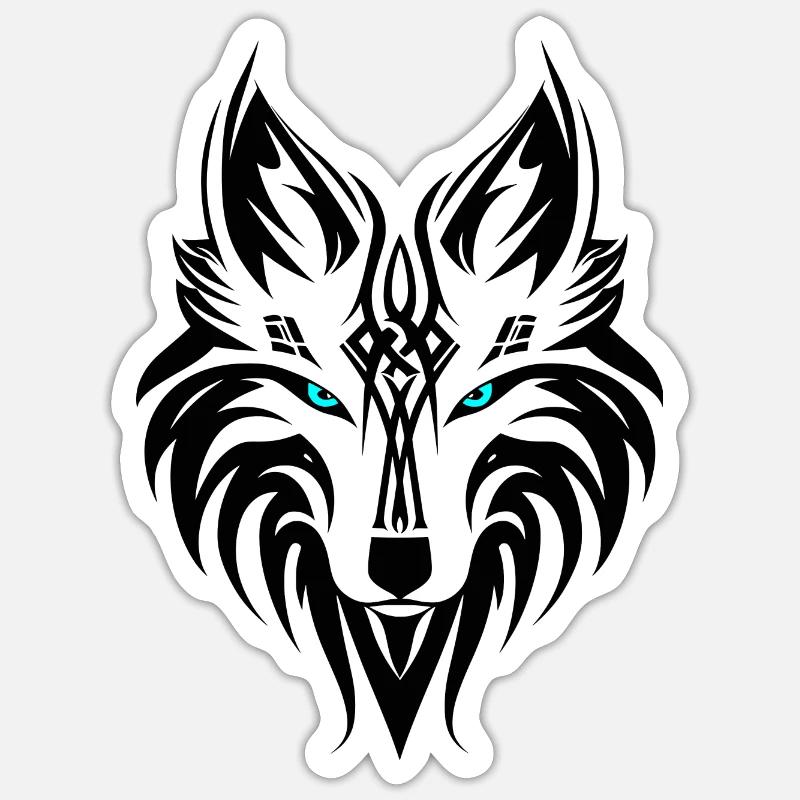 Celtic Wolf - Sticker size S (10 x 10 cm) - white matte