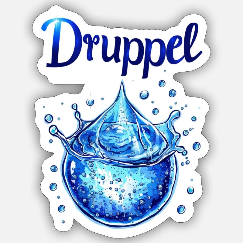 Wassertropfen Sticker Größe S (10 x 10 cm)