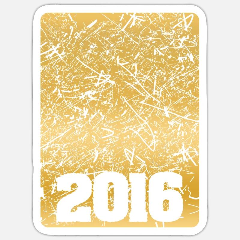 2016 - Sticker taille S (10 x 10 cm) - blanc mat