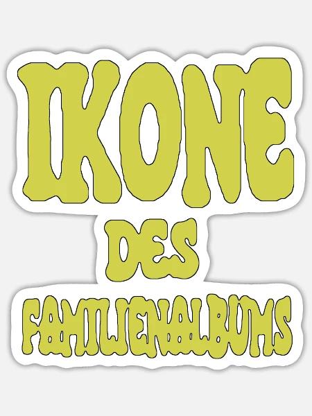 Ikone des Familienalbums - Sticker Größe S (10 x 10 cm) - Mattweiß