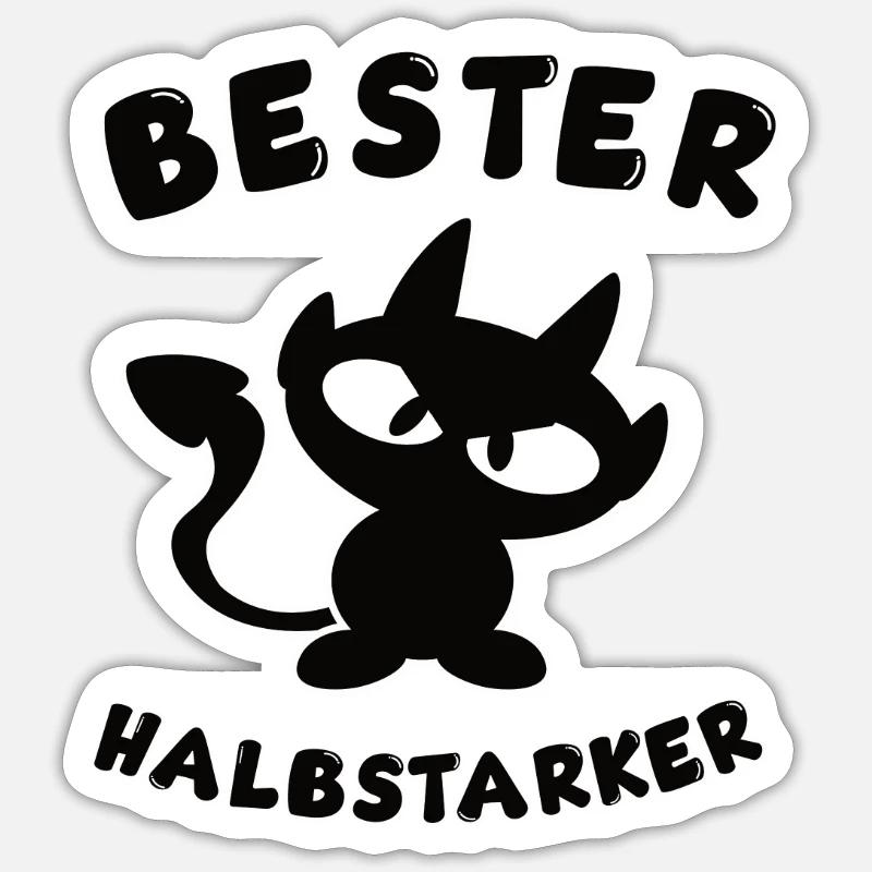 cooles bester Halbstarker Design Sticker Größe S (10 x 10 cm)