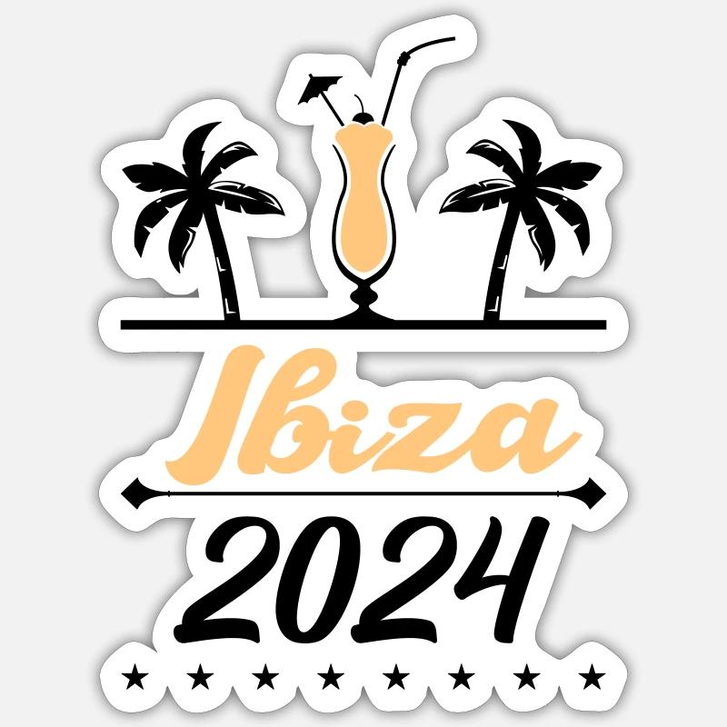 Ibiza 2024 Sticker size S (10 x 10 cm)
