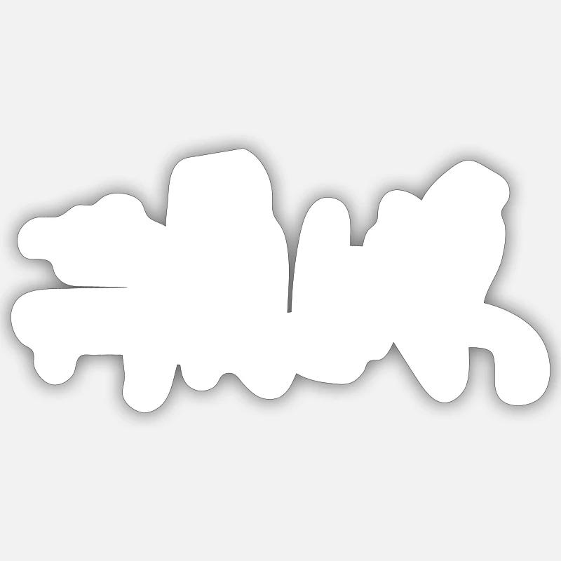 Cologne Kalk - Sticker taille S (10 x 10 cm) - blanc mat