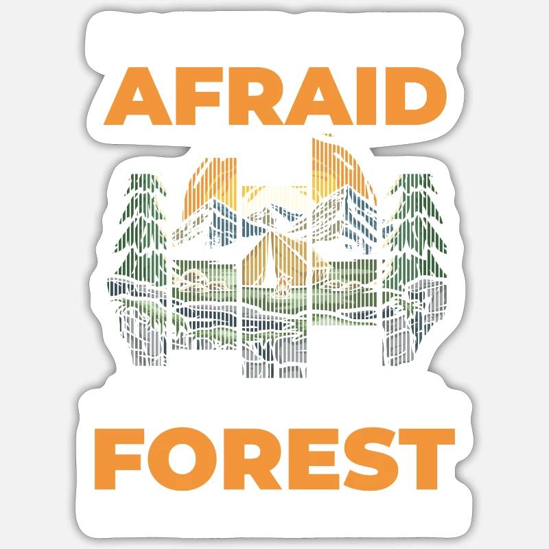 Forest Wild Hunter - Sticker size S (10 x 10 cm) - white matte