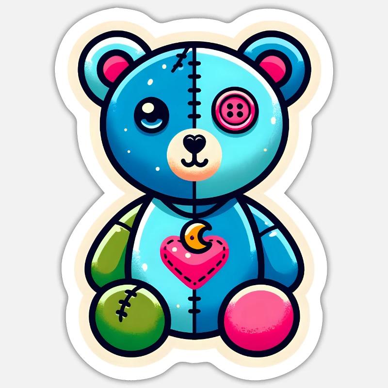 Patchwork Pal - Sticker size S (10 x 10 cm) - white matte