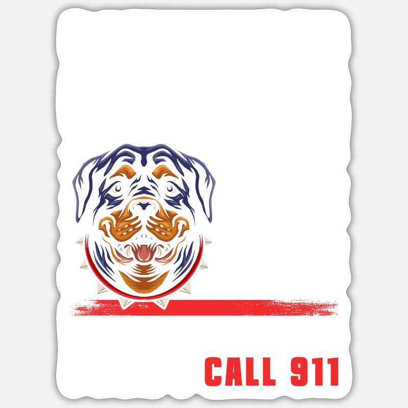 Attack dog Sticker size S (10 x 10 cm)