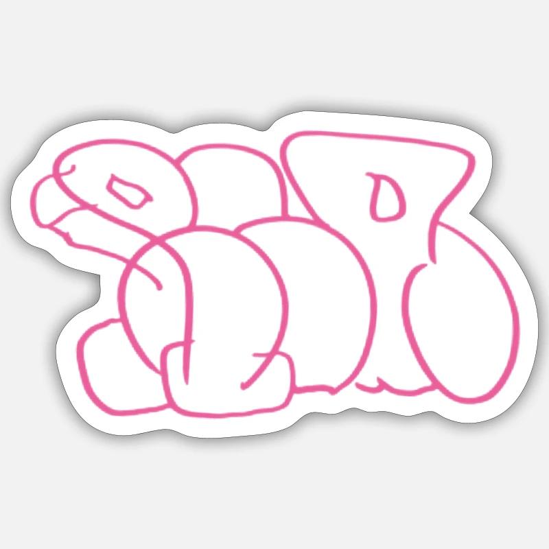 Ria - Sticker size S (10 x 10 cm) - white matte