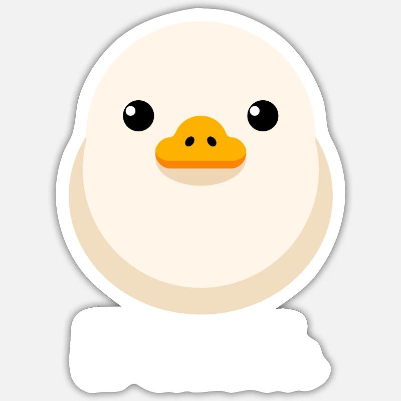 Chick Light le Quack for dark backgrounds Sticker size S (10 x 10 cm)