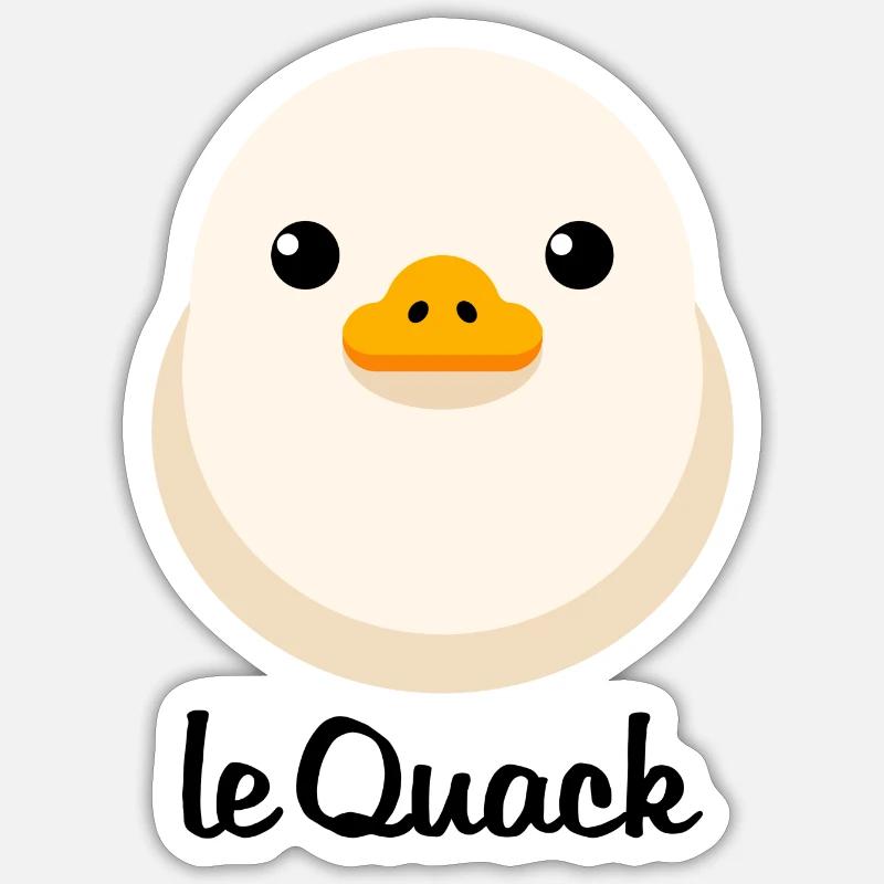 Chick Hell le Quack for light surfaces Sticker size S (10 x 10 cm)