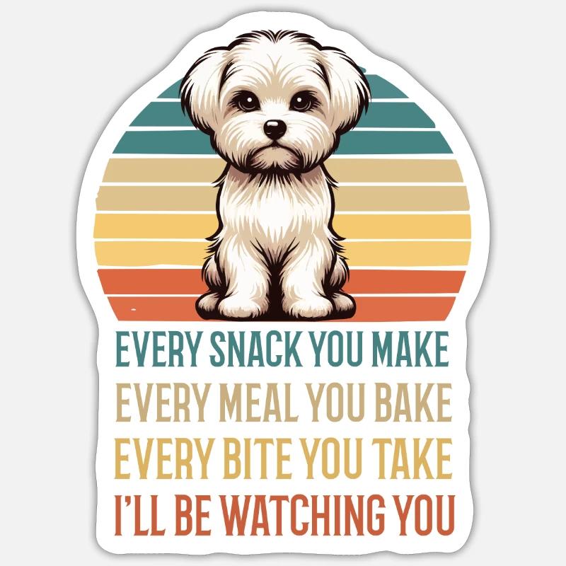 Chaque collation que vous préparez Malteser Malteser. Sticker taille S (10 x 10 cm)