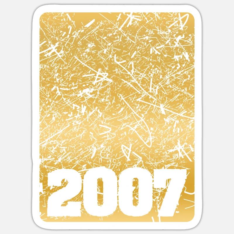 2007 - Sticker size S (10 x 10 cm) - white matte