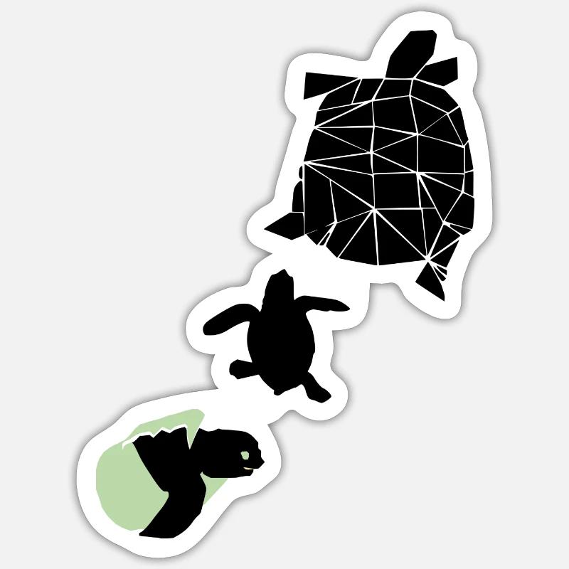 Turtle Sticker size S (10 x 10 cm)