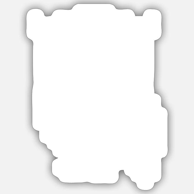 eule pixel Sticker Größe S (10 x 10 cm)