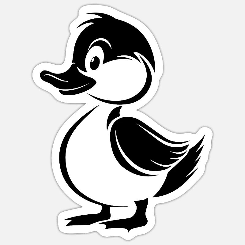 Duck Ducks - Sticker size S (10 x 10 cm) - white matte
